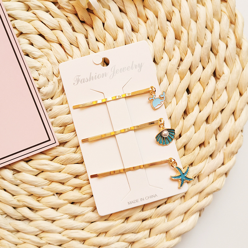 20g Weight Hair Pins, Hair Clip Hair Accessories Type 1 Set Quantity Daily Occasion Metal Material Starry Sky, Fruit, Starfish, Whale Pattern All Seasons Season Women's Gender Cute, Sweet, Korean Style Style Cute Sweet Korean Style Women's Starry Sky Fruit Starfish Metal Hair Pins Hair Clip 4
