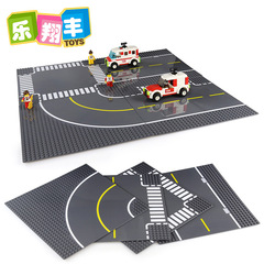 32x32 small particle road parking lot baseball football court basketball sandbox scene toy assembly block base