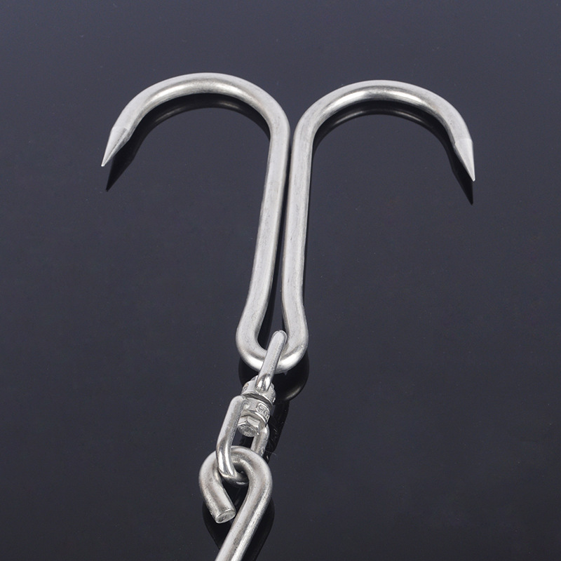 厂家直供 甄选304不锈钢 猪肉钩 屠宰钩双钩 不锈钢屠宰钩