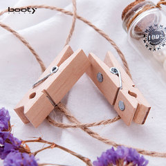 時尚實用工藝品擺掛件 家居荷木原木照片夾 創意工藝磁鐵小木夾子