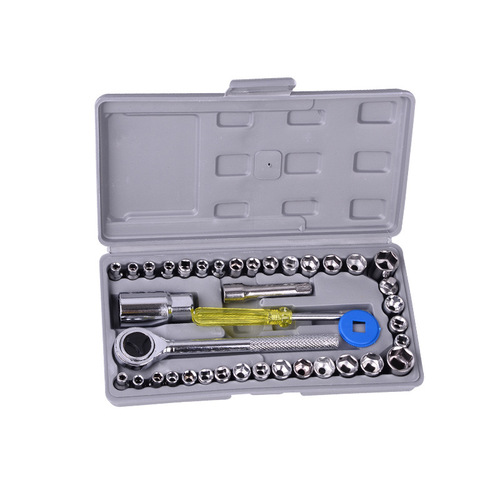 40-piece set of car and motorcycle repair tool wrench socket combination hardware tool socket set wholesale