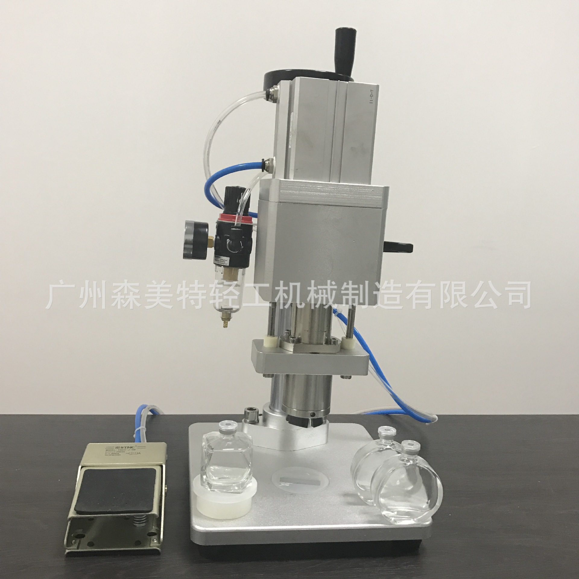 气动安瓶锁口机 药瓶注射液瓶轧盖机 半自动气动口服液瓶封盖机