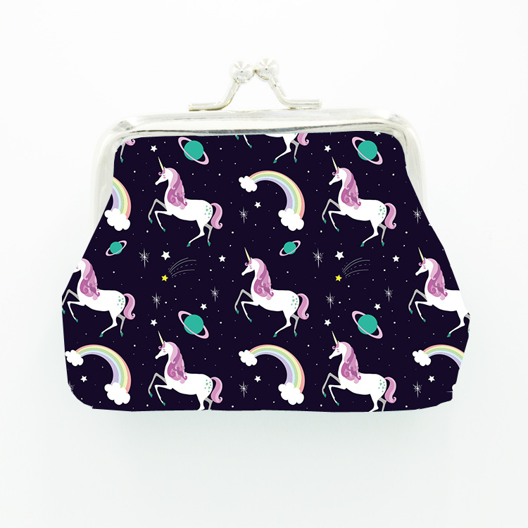 Women's Unicorn Pu Leather Buckle Wallets display picture 3
