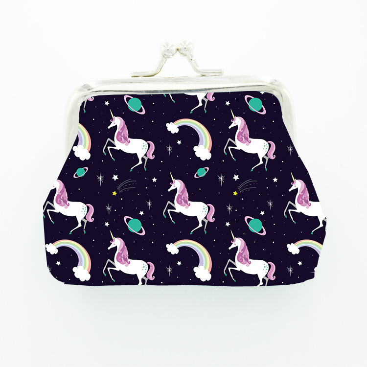 Mujeres Unicornio Cuero Sintético Hebilla Carteras display picture 3