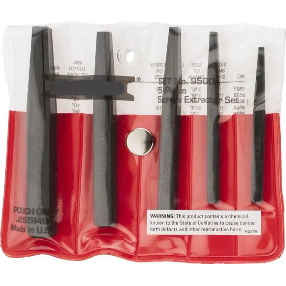 断丝取出器 断螺栓取出器 套装 5件套 J9500A