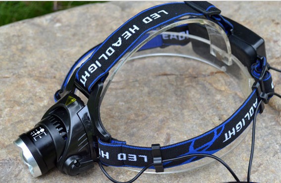 各类V9 Q5 T6 L2 LED强光头灯 蓝光白光 双光源 变焦18650充电