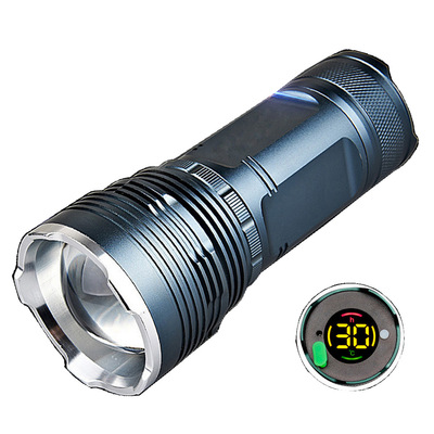 钓鱼灯夜钓灯T6蓝光紫光大功率LED落地灯打猎巡逻铝合金防水充电