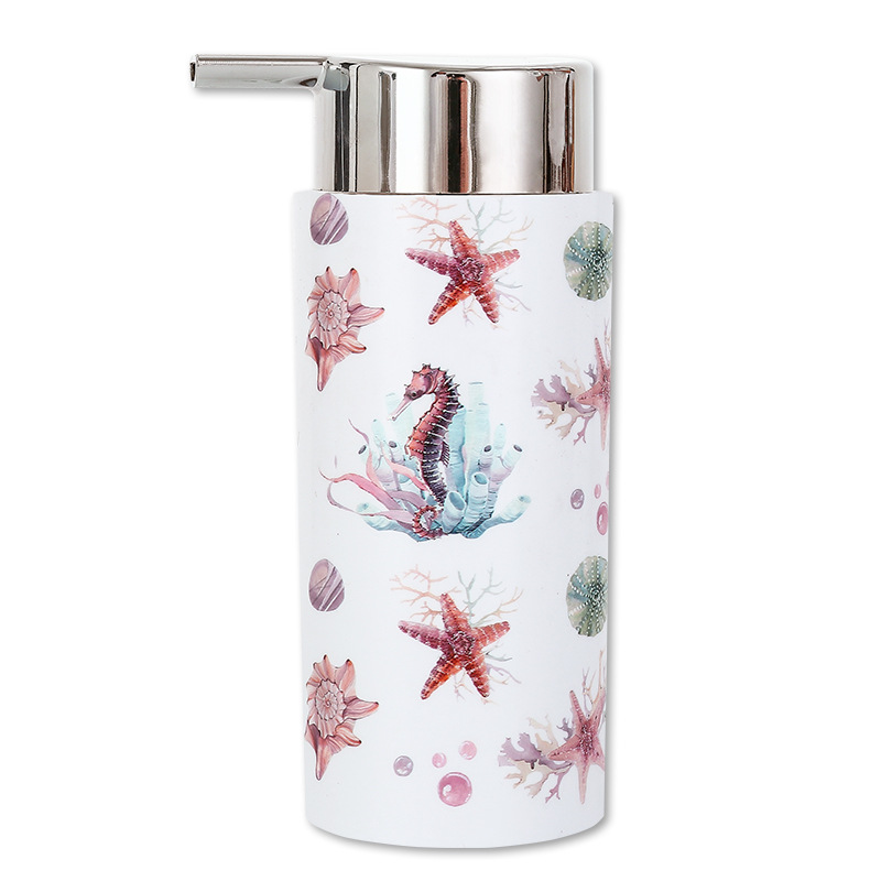 Página de inicio Nordic simple impreso creativo botella de loción baño Hotel B & B hogar hidratante loción desinfectante de manos sub-embalaje