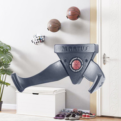 Ball Grabber Soccer Goal Indoor Wall Mount without Drilling Storage Rack Home Ball Organizing Basketball Storage Stand