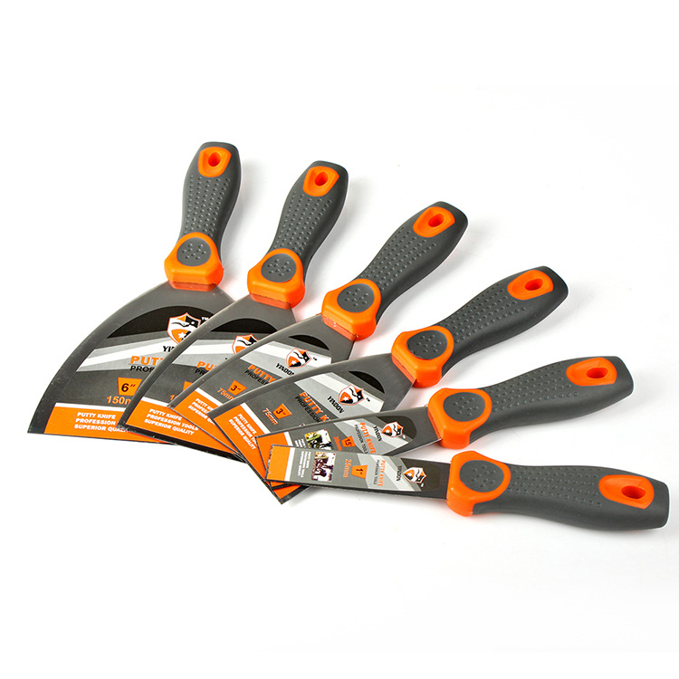 Exportación de comercio exterior se dedica a la alta calidad de doble color mango masilla cuchillo hoja masilla cuchillo fino pulido espejo hoja