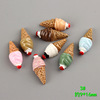 Small realistic phone case for ice cream with accessories, epoxy resin, ice cream, handmade