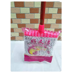 批發拖把各類棉紗線家用工廠吸水吸污棉拖頭配不鏽鋼木柄量大優惠