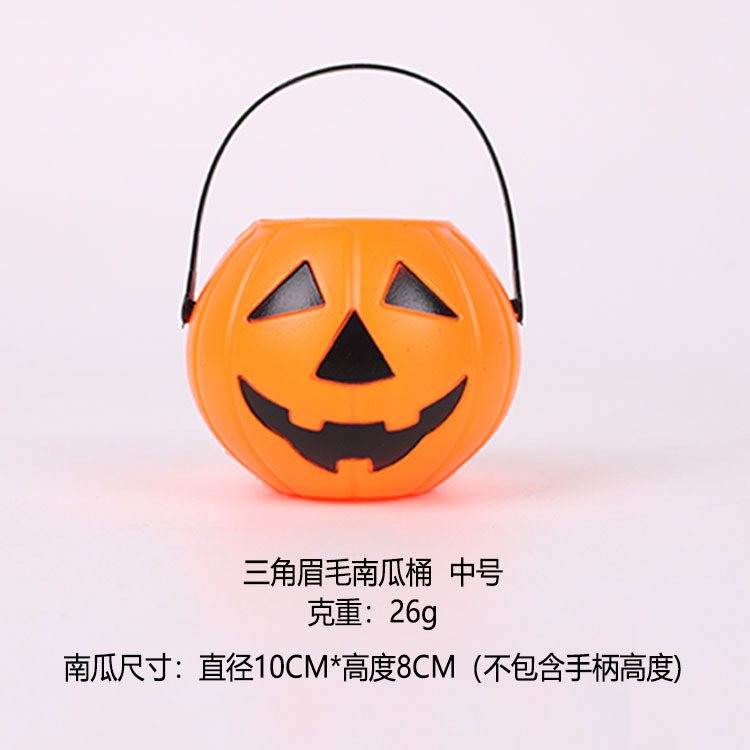 Cubo de calabaza para Halloween para niños, con sonido y luz, para regalo, al por mayor