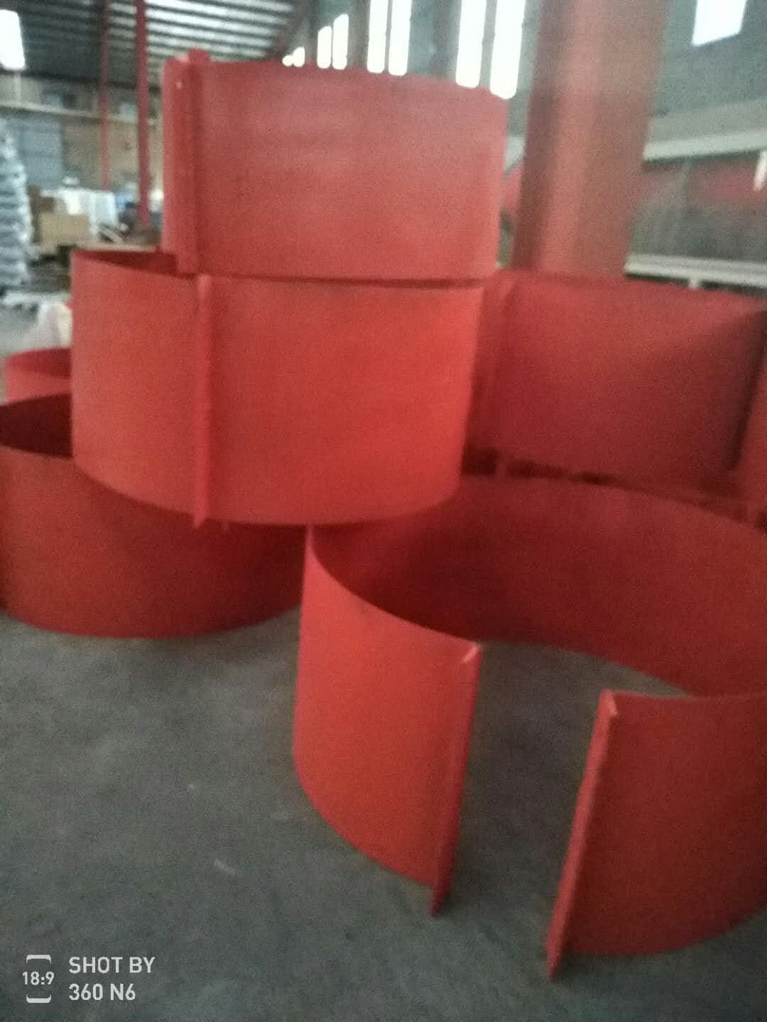 现货现发高分子聚乙烯逃生管道抱箍配件管道专用大抱箍