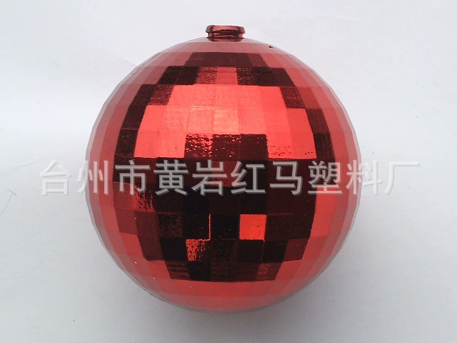 [直径3cm到10cm圣诞方格球镜面球圣诞树吊件圣诞球电镀球]