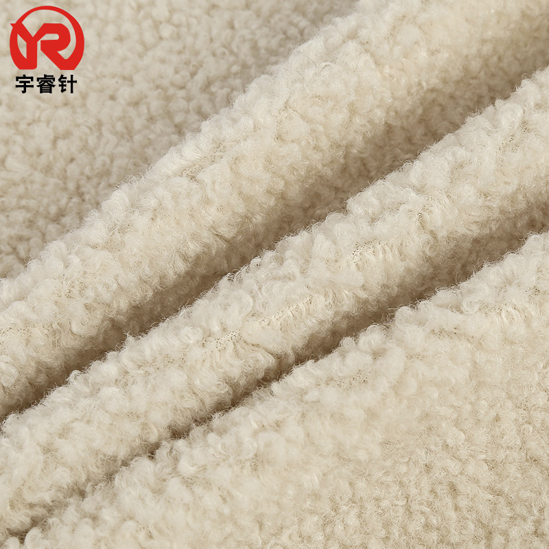 批发新款阿尔泰羊绒 颗粒质感秋冬大衣玩具毛绒布面料颗粒羊绒