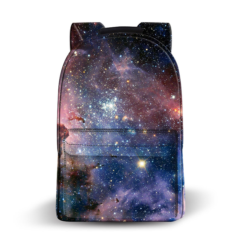 men and women currency knapsack capacity bright starry sky series Leatherwear Backpack leisure time Fashion Tour knapsack