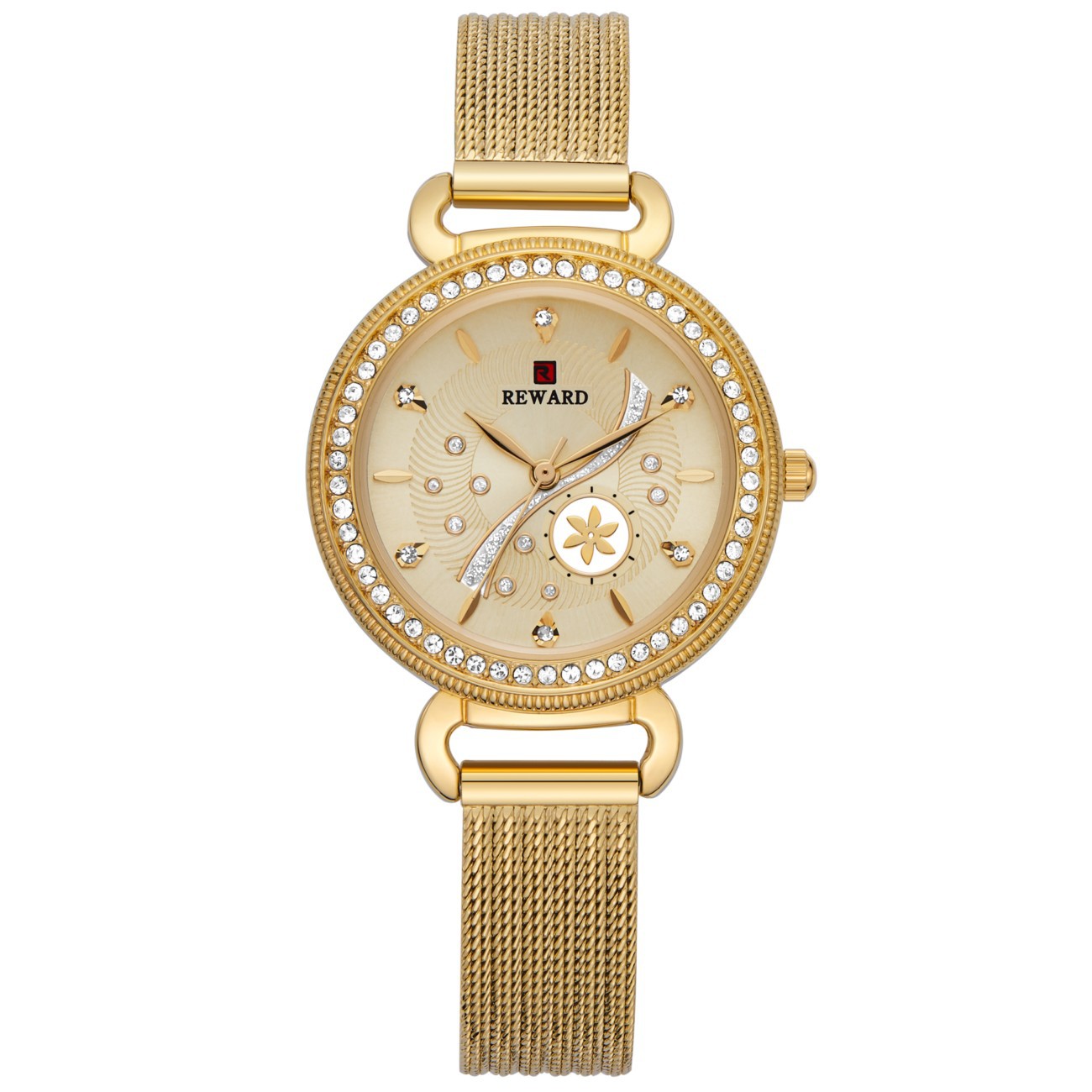 Elegant Women's Quartz Watch With Mesh Strap Waterproof Design_voghion.com