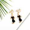 Cartoon ear clips, short earrings, no pierced ears, Korean style, simple and elegant design