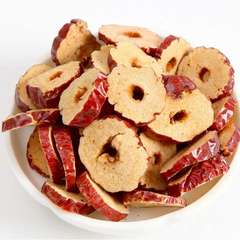 Wholesale Red Dates Circle Xinjiang Special Products Ruoqiang Jujube Slice Crispy Seedless Snack Food Tea Soaking 500g Bulk Dried Red Dates 