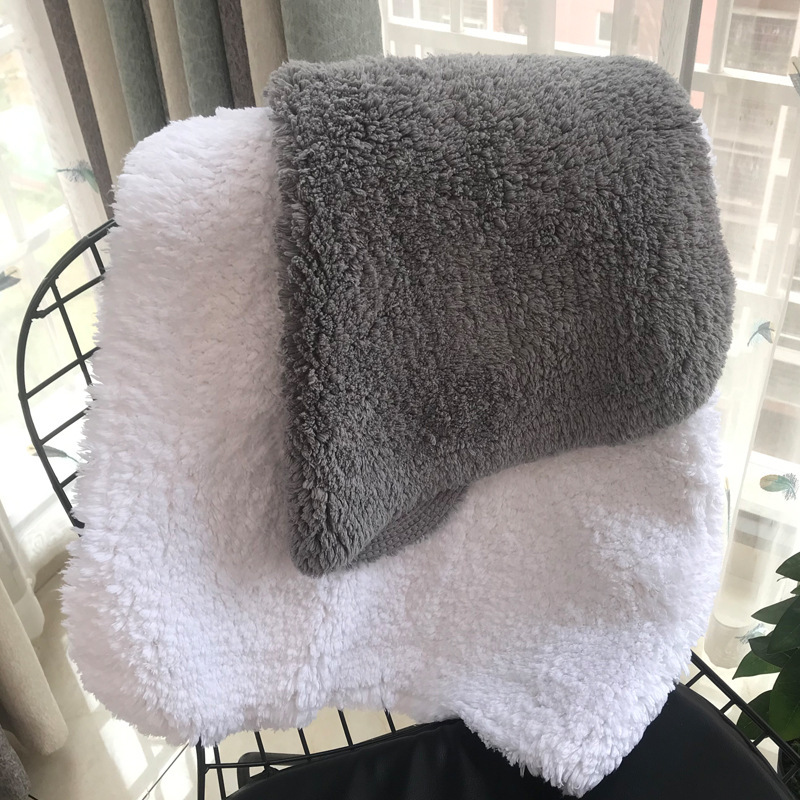 Five-Star Hotel Bathroom Long-Haired Floor Mat, Thickened Cotton Floor Towel, Non-Slip, Not Easy to Absorb Water, Bathroom Door Mat