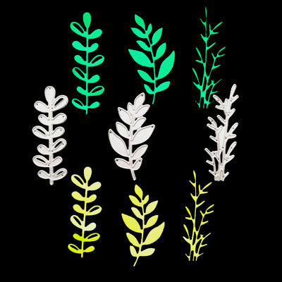 Cutting Dies 金属压花切割刀模diy碳钢儿童益智艺术 经典三青草|ms