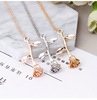 Sophisticated two-color accessory, pendant, necklace, chain for St. Valentine's Day, suitable for import, Birthday gift, wholesale