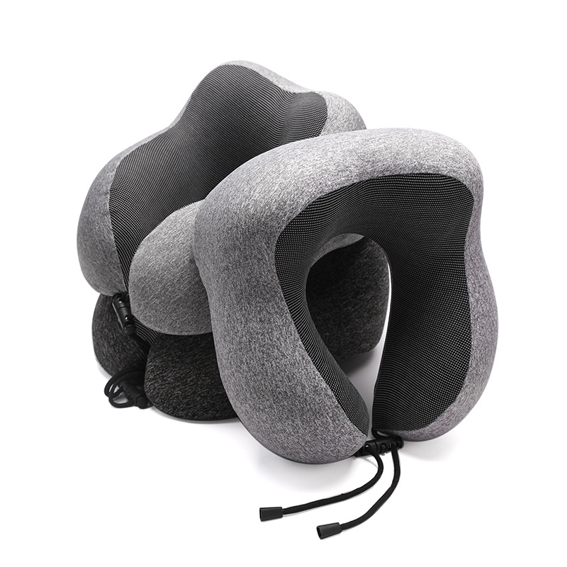 Amazon Travel Pillow U-shaped Memory Foam Magnetic Neck Pillow Gift Set Manufacturer Direct Sale