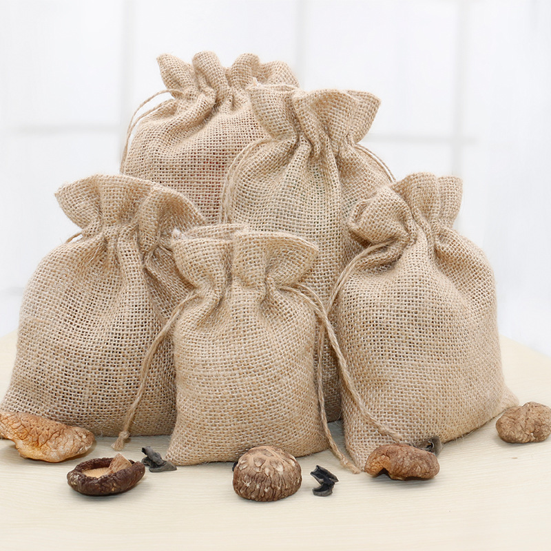 Cross-Border Jute Drawstring Storage Bag Chinese Herbal Coffee Bean Bag Rice Drawstring Bag Burlap Bag Can Be Printed Cross-Border Jute Drawstring Storage Bag Chinese Herbal Coffee Bean Bag Rice Drawstring Bag Burlap Bag Can Be Printed