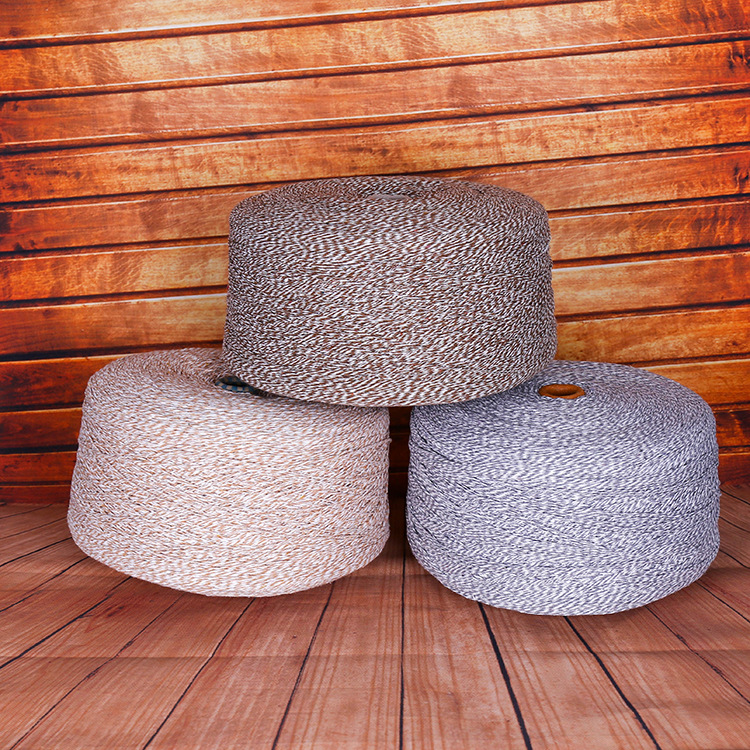 批量销售全棉多色合股再生针织棉纱批质围巾毛衣手织纱棉线定制