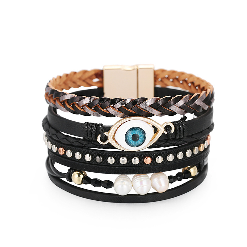 Mode Devil&#39;s Eye Pearl Armband display picture 5