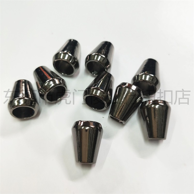 锌合金吊钟绳扣羽绒服衣帽止滑扣子卫衣金属纽扣喇叭形松紧调节扣