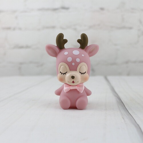 Ins style creative girl heart flower deer baking cake decoration cartoon deer piggy bank children student gift