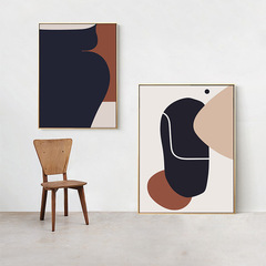 Modern living room sofa background wall painting minimalist abstract color block decorative painting restaurant entrance wall art dropshipping one piece