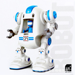 兒童益智玩具DIY自裝電動丑萌機器人實驗科技小製作stem教具