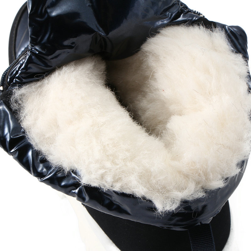 Versión pública invierno nuevas botas de nieve cremallera inferior blanca impermeable viaje esquí entrega de una pieza