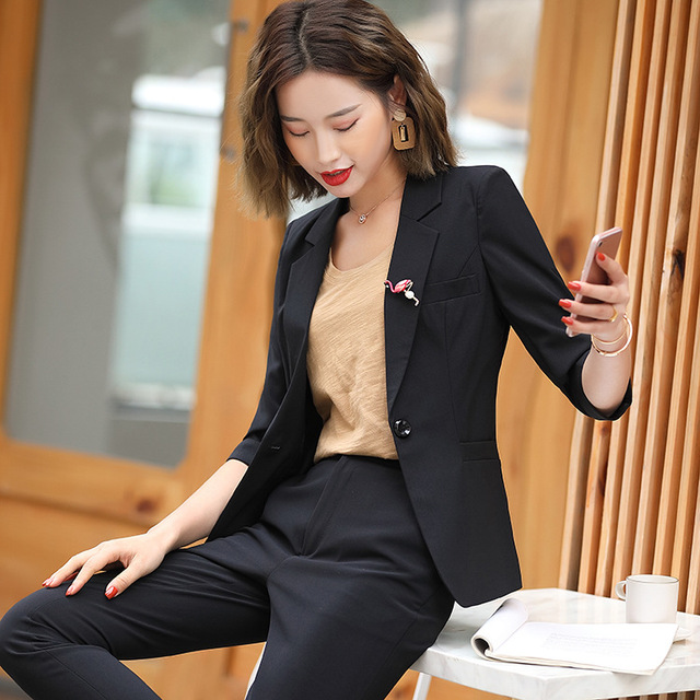 small suit jacket fashion slim leisure seven-sleeve small suit