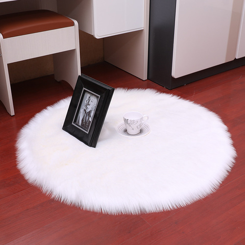 Australian thick wool seat cushion round office chair pad backrest full wool sofa cushion round bench cushion rug