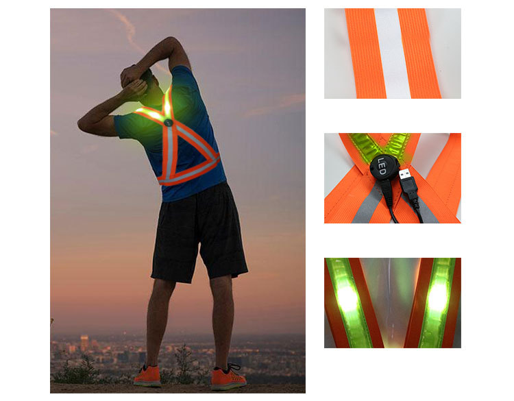 晶格交叉背心(橙色松紧)