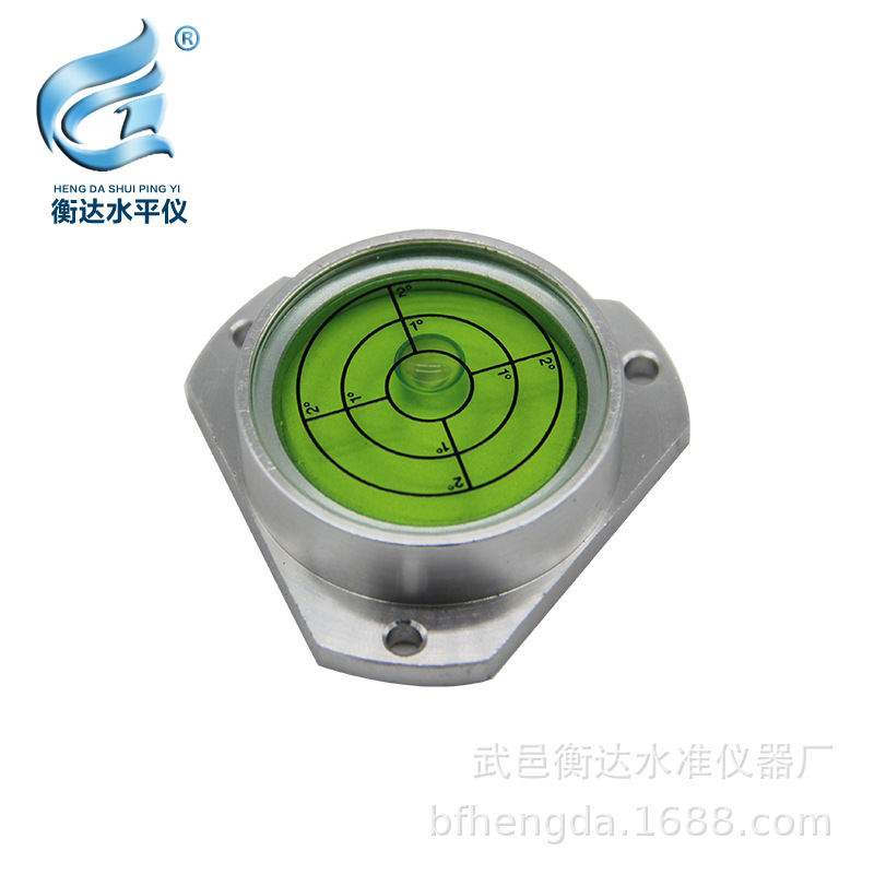 带安装孔的金属水平泡 牛眼水准仪 迷你三角水平仪质优价廉