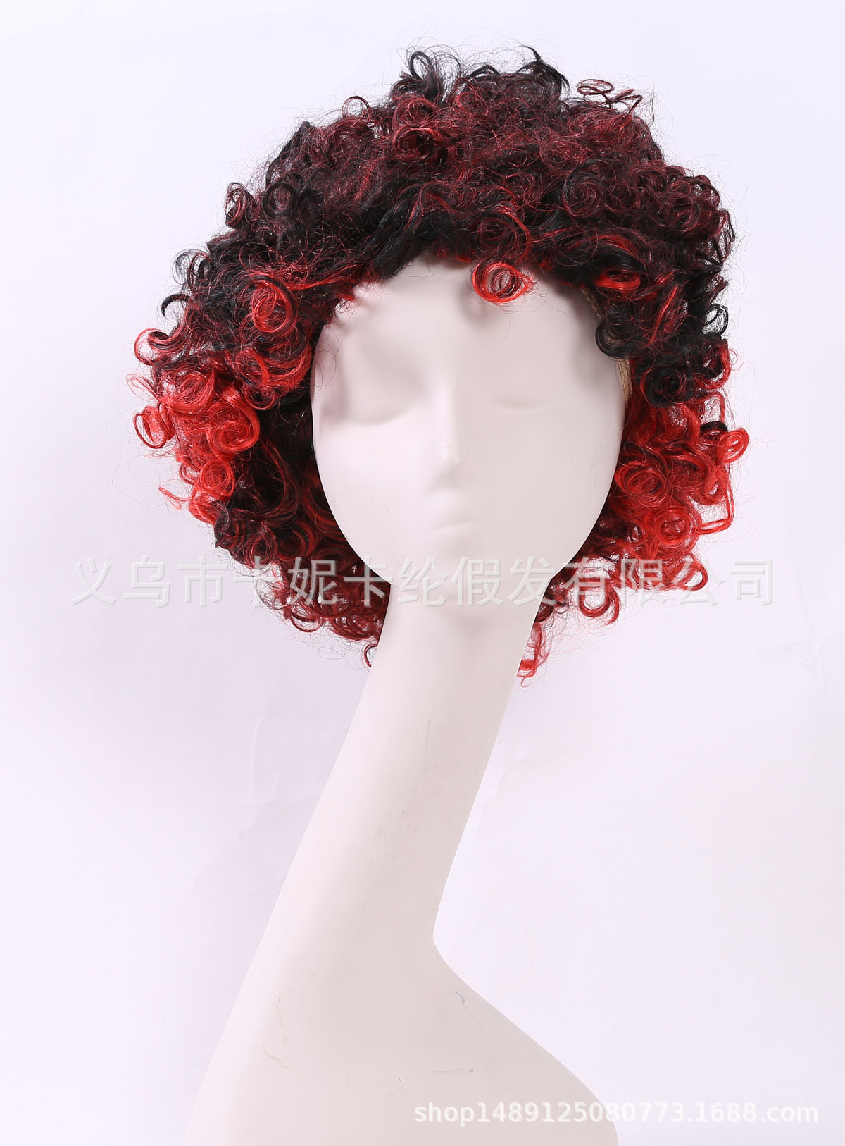 Nuevo cabello marrón de fan de moda europea y americana rizos