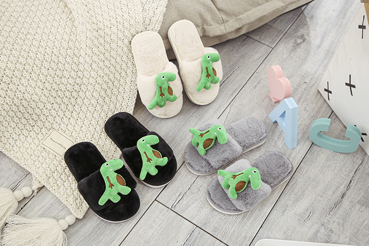 autumn and winter parent-child furry cartoon cotton slippers  NSPE11138