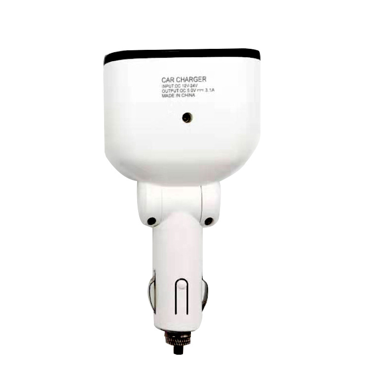 定制車載充電器點(diǎn)煙器一分二智能數(shù)顯車充多功能車載手機(jī)充電器