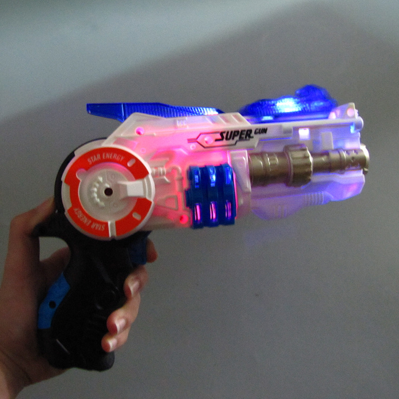 Nuevo robot de deformación eléctrica pistola de ocho tonos luz música juguetes para niños pistola 2 - en - 1 juguetes infantiles puzzle