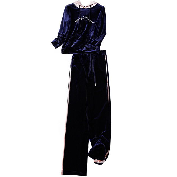 Leisure Sports Suit Sanitary Wardrobe Two-piece Pants Slim Suit