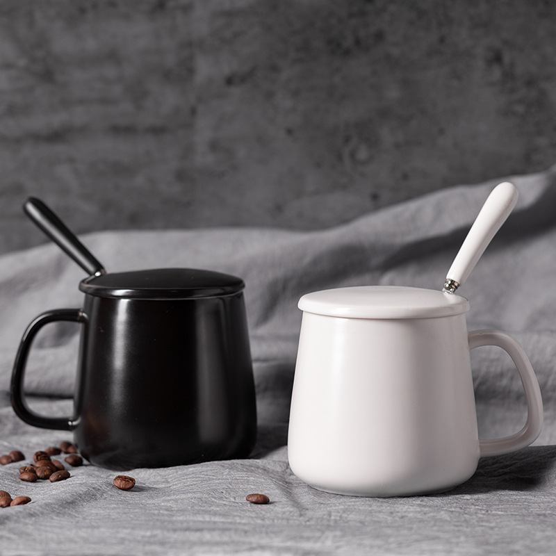 Taza de café de moda simple taza de cerámica taza de color sólido taza de agua taza de pareja taza de impresión de logotipo