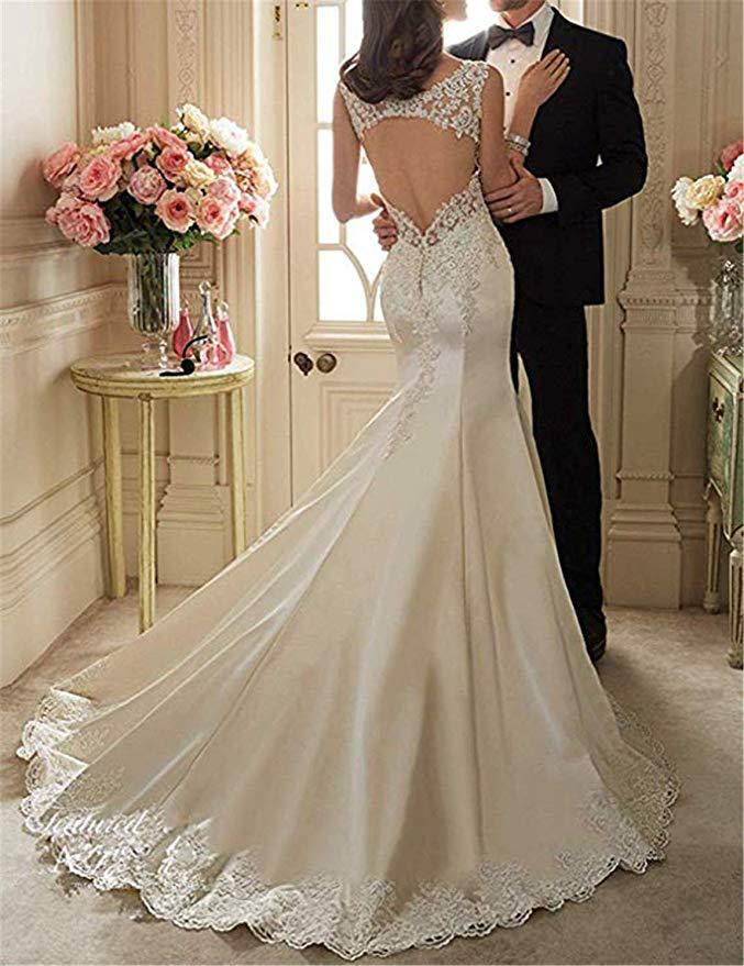 Foreign Trade Women's 2025 New Wedding Dress, Shoulder Fishtail Elegant, Slim Lace Elegant, Trailing Style, Palace Wedding Dress, Travel Photography