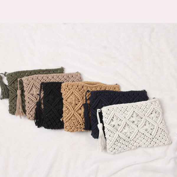 New Simple Liu Su Hand Hand Hands Bags Retro Hand Hand Cotton Woven…