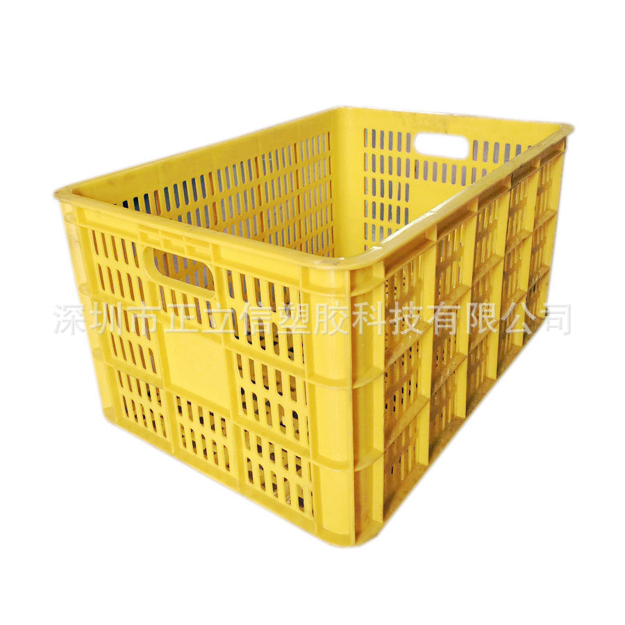 大号白色塑料正方形筐西瓜筐蔬菜水果箩筐海鲜水产框周转筐子