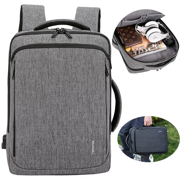 Enterprise printing logo leisure shoulder computer bag new online shop agent USB men's business notebook backpack